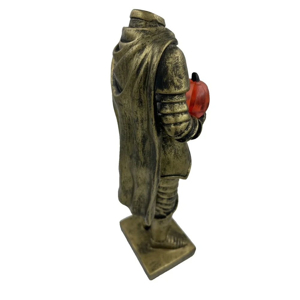 Martha Stewart Halloween Golden Knight Headless Horseman LED Light Up 14in
